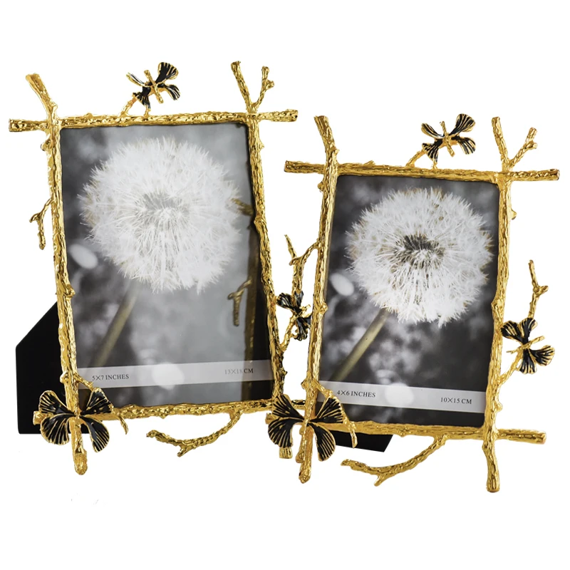 Винтажная фоторамка из цинкового сплава европейская Гальваническая бабочка