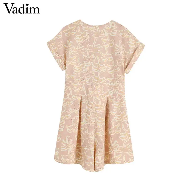 Вадим для женщин принт V образным вырезом игровой костюм с коротким рукавом