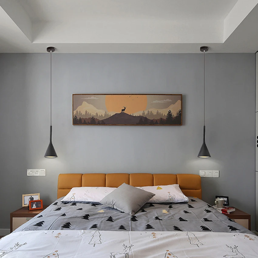 Скандинавский свет современный светодиодный подвесной светильник из смолы для