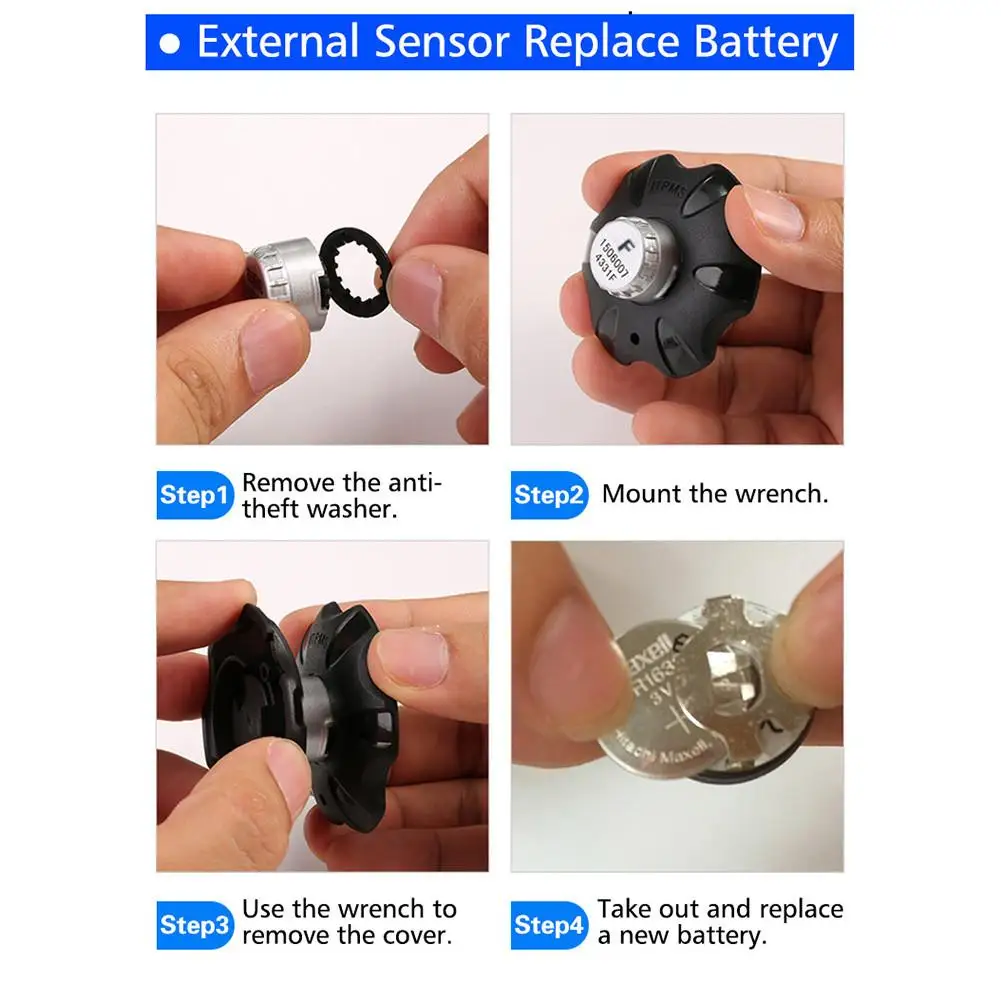 1 шт. датчик системы контроля давления в шинах WI Fi TPMS для мотоцикла s CAREUD M3 D580 T318 T86