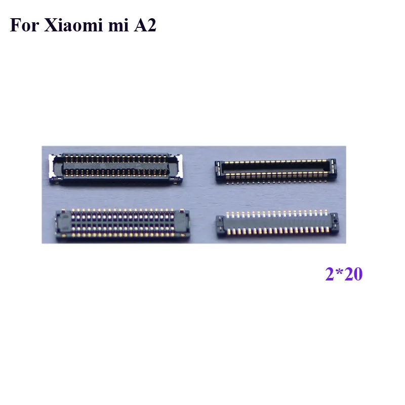 2 шт. для Xiaomi Mi A2 A 2 ЖК-дисплей FPC Разъем для Xiaomi MiA2 logic на материнской плате
