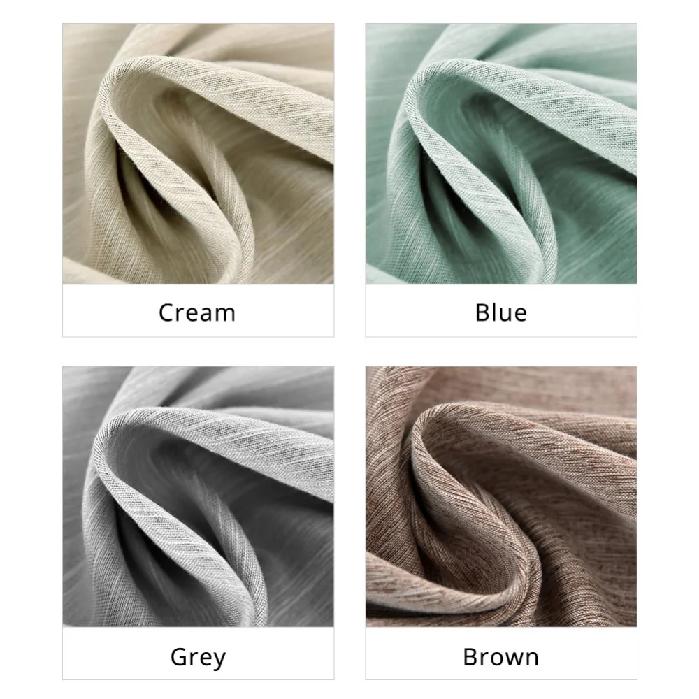 Элегантные однотонные шторы NAPEARL с короткими каплями для спальни 1 панель