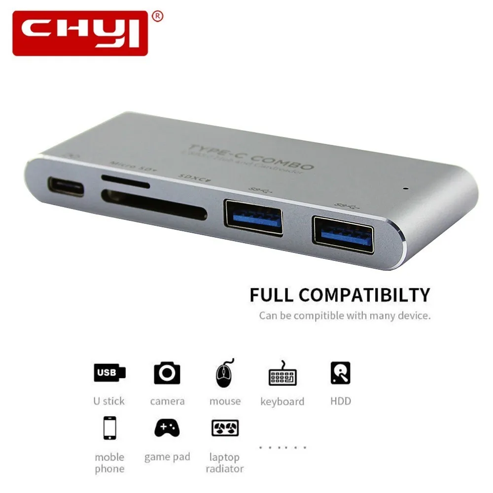 5 in1 Тип USB C концентратор Мощность с PD пружина высокое Скорость 3 0 разветвитель SD/TF