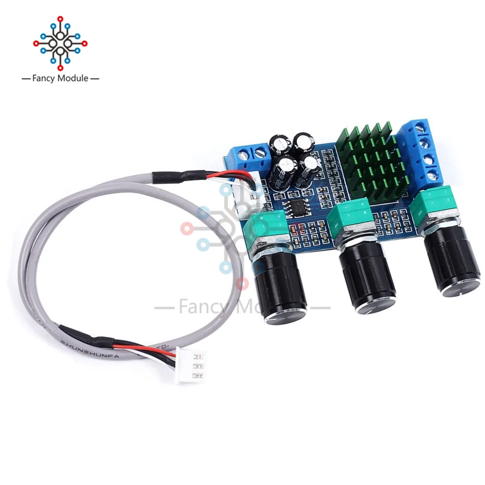 DC 12V 24V 80W x 2 двухканальный цифровой аудио TPA3116D2 высокие басы регулируя