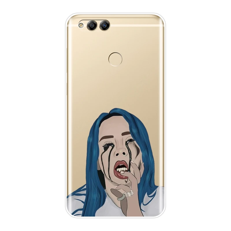 Чехол для телефона Billie Eilish Cool Girl для Huawei Honor 7 7S 7X 7A 7C Pro 10 9 8 8X MAX Honor 7 8 9 10 Lite силиконовый мягкий чехол-накладка