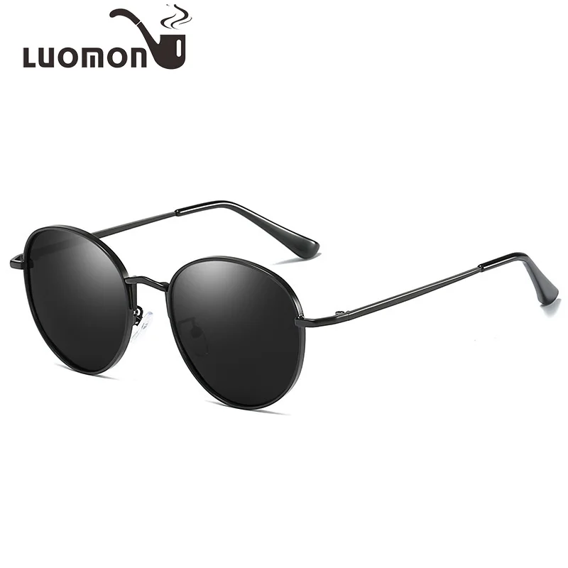 

LUOMON Round Sunglasses Man Driving Glasses Glare-Resistant Fashion Vacation Sunglass Unisex Polarized Classic Eyeglasses