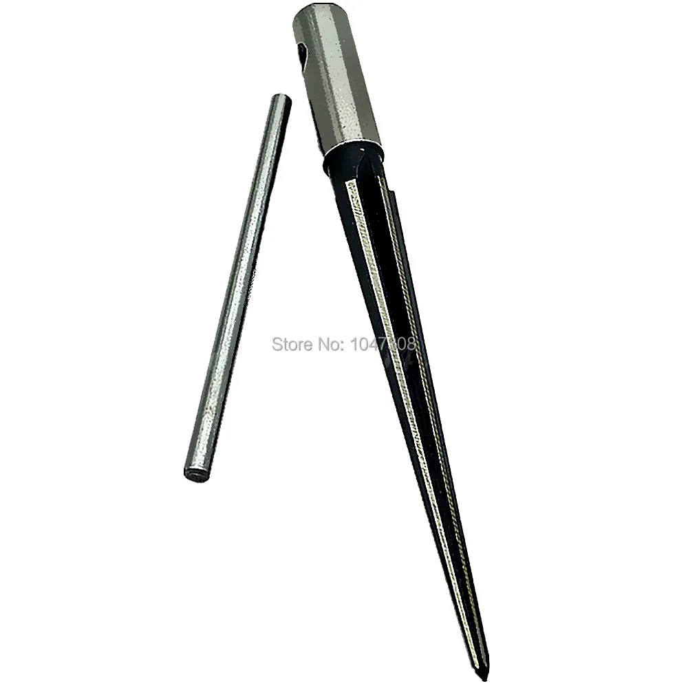 T Handle Tapered Taper Hand Held Reamer Hole Pipe Chaser Reaming Bit Tool 1/8&quot-1/2&quot(3.18-12.7mm) 1:10 Drill Enlarging Holes |