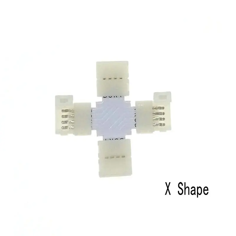 RGB Светодиодная лента разъем 4pin 10 мм L форма/T Форма/X форма Бесплатный сварочный 5