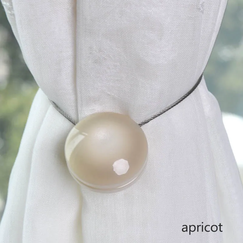 apricot Ремни для штор из смолы, домашний декор, держатель для штор, магнит, простой кошачий глаз, пряжки для занавесок, европейский стиль, занавески, s аксессуары - Цвет: apricot