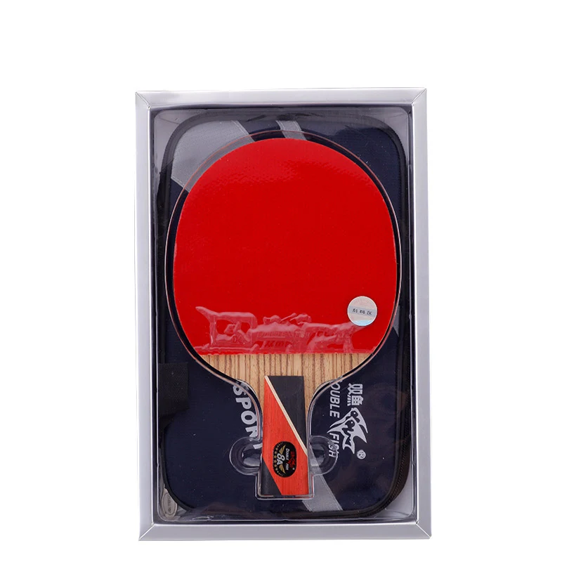 Original Double Fish 8 star 8A-E Carbon Blade Table Tennis Rackets Racquet Pen-Hold Short Handle Loop Pingpong Paddle with Bag | Спорт и