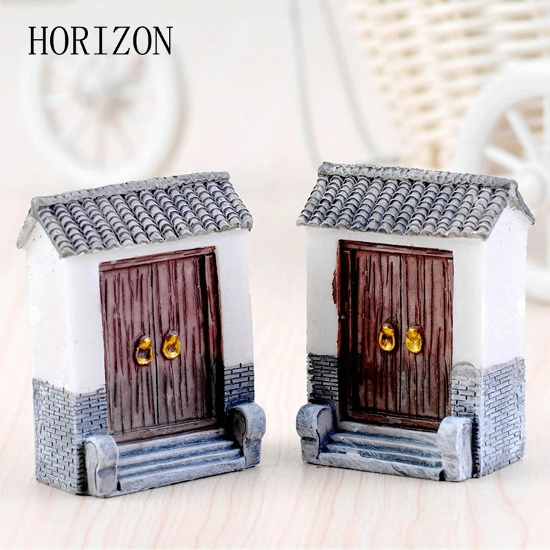 1 шт. искусственные Ретро двери сказочные ворота для сада миниатюрные украшения и