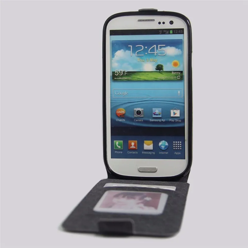 Роскошный чехол-бумажник из искусственной кожи для Samsung Galaxy S3 SIII I9300 S 3 I9300i Duos Neo i9301