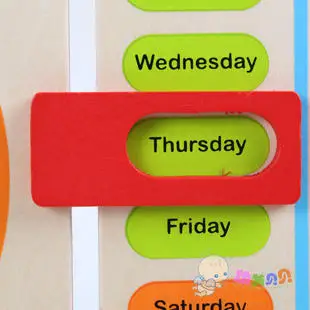 Детская деревянная доска пазл с календарем и часами|toy soft|toy vibrationtoy earrings |