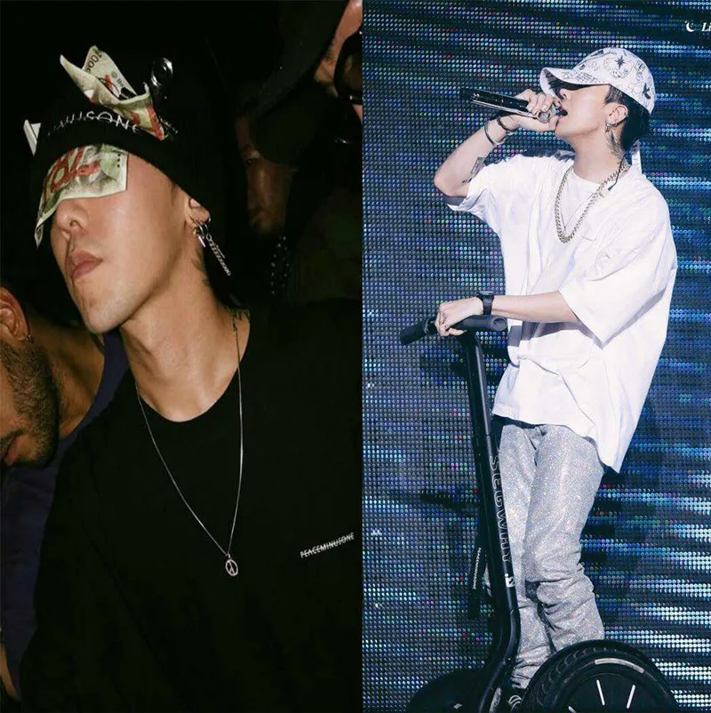 BIGBANG GD G-dragon Peaceminusone мужская футболка Летняя Хлопковая мужская футболка Топ хип-хоп унисекс футболка