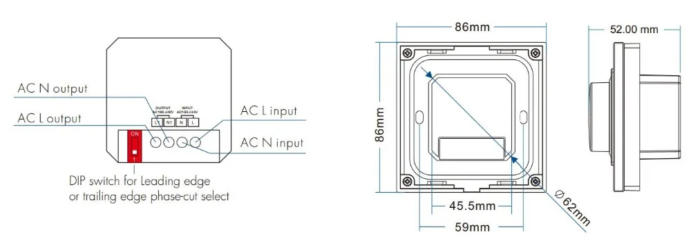 Triac диммер СВЕТОДИОДНЫЙ 220V 110V 230V переменного тока с регулируемой яркостью ручка светильник переключатель Беспроводной RF 2,4G пульт дистанционного управления смарт-контроллер Wi-Fi диммер для Светодиодный ламп