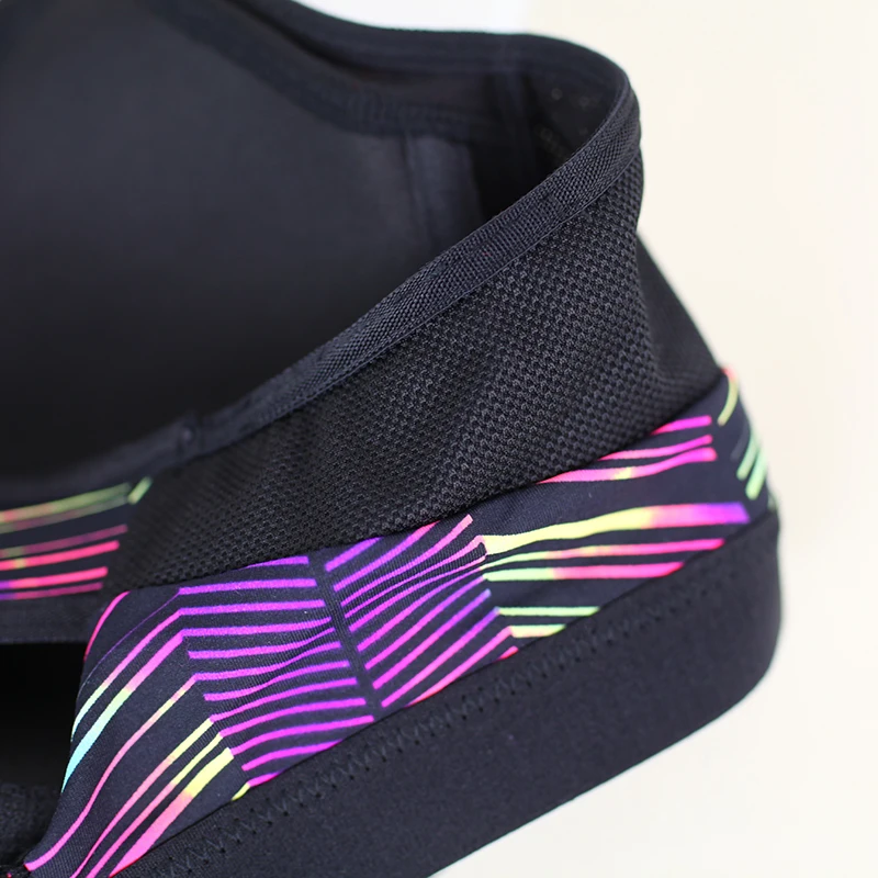 Кадрировать верх Camo спортивный бюстгалтер Женская Летние бесшовные диски