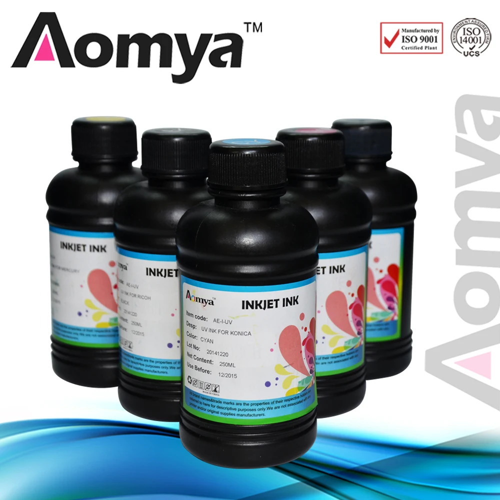 Aomya 8x250 мл/бутылка 3D планшетный принтер УФ светодиодные чернила для Epson DX5 DX6 DX7