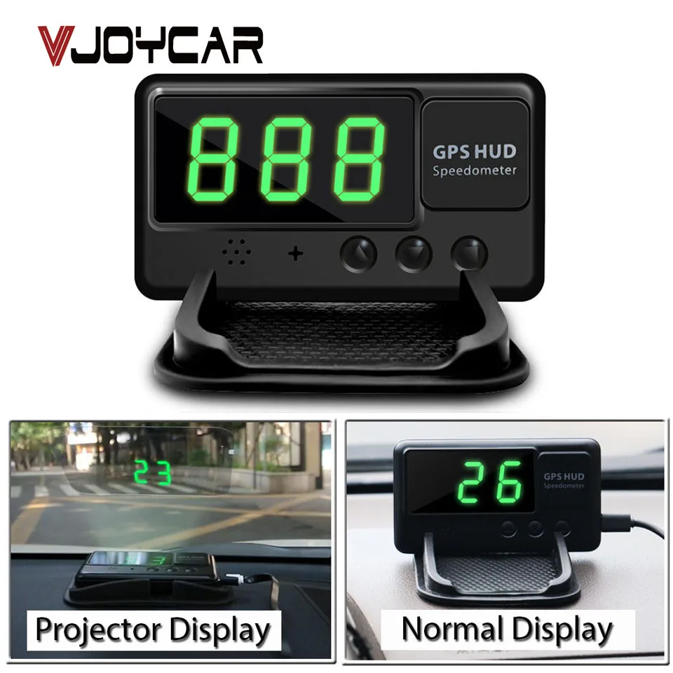 Vjoycar C60 автомобиля gps Hud спидометр Huds одометром Head Up Дисплей за превышение скорости