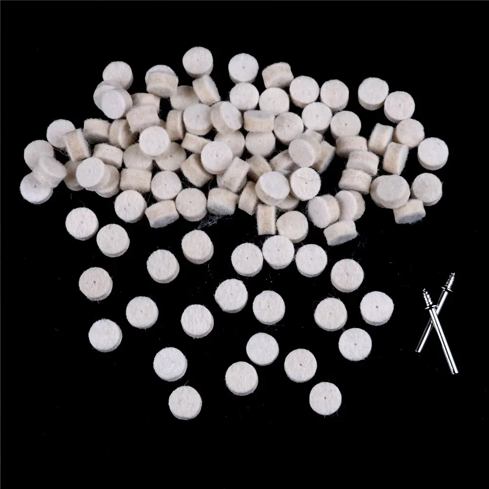 

13 мм шерстяная войлочная полировальная подушка + 2 хвостовика для шлифовального круга