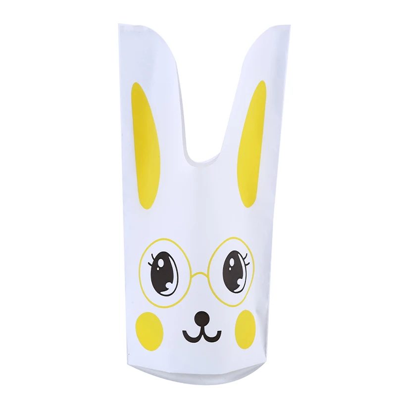 50 штук/упак. милые конфетные пакеты с ушками кролика печенья упаковка в