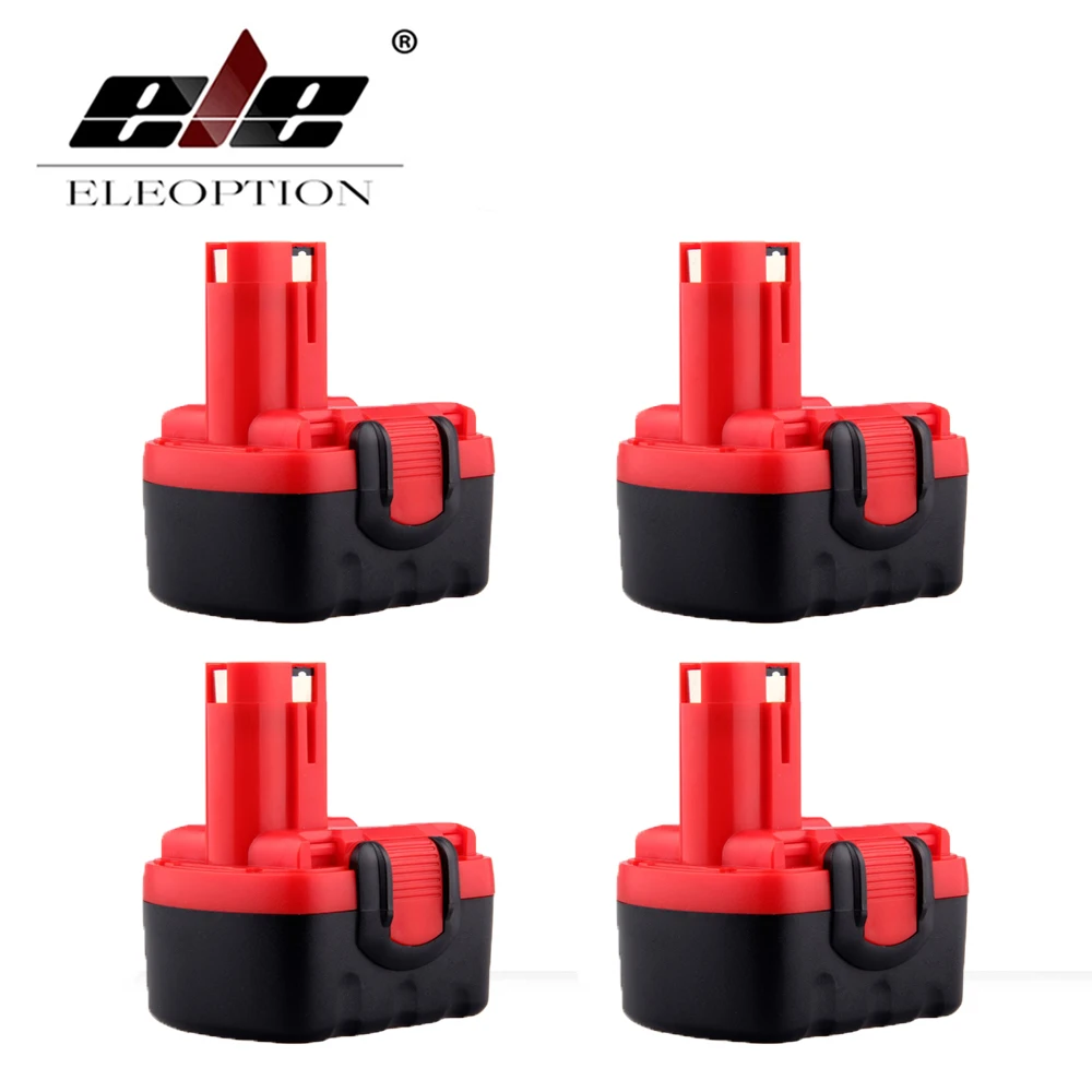 ELEOPTION 4 шт. 14 В 3000 мАч Ni MH Перезаряжаемые Батарея для Bosch 2 607 335 694 BAT038 BAT140 BAT159 BAT040