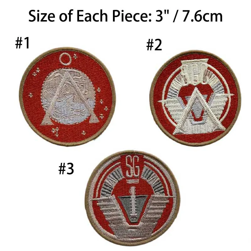 4 &quotSTARGATE SG1 DESERT набор патчей Series Prop Show TV punk Аппликация в стиле рокабилли sew on/ iron on