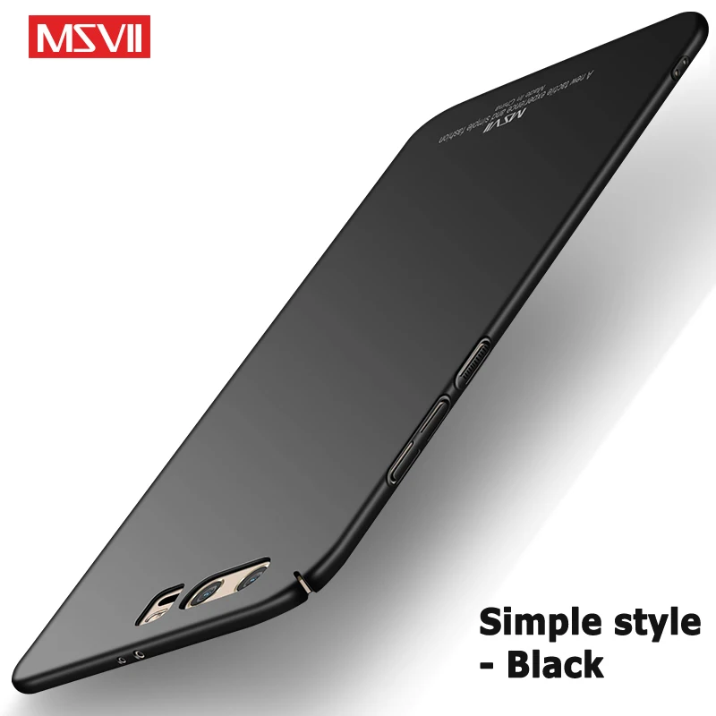 Simple black Для huawei Honor 9 чехол MSVII ультра тонкий матовый чехол для huawei Honor 9 Lite чехол для Honor 9 Твердый чехол для задней панели Honor9 Lite чехол s - Цвет: Simple black