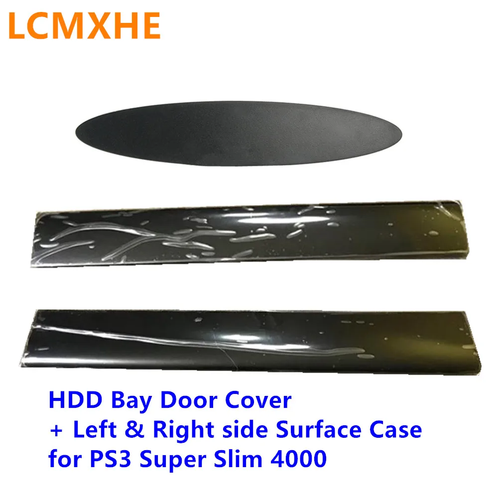 

Hard Drive Bottom HDD Bay Cover Left Right Faceplate Surface Panel Case shell door for PS3 Super Slim 4000 4012 Console Housing