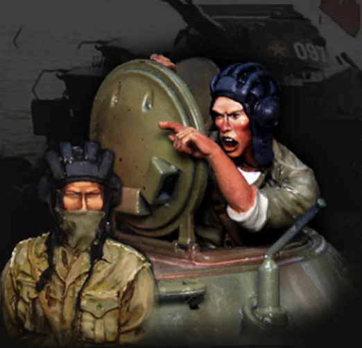 Масштаб 1/35 сборный комплект цистерны и водителя резервуара из смолы | Игрушки