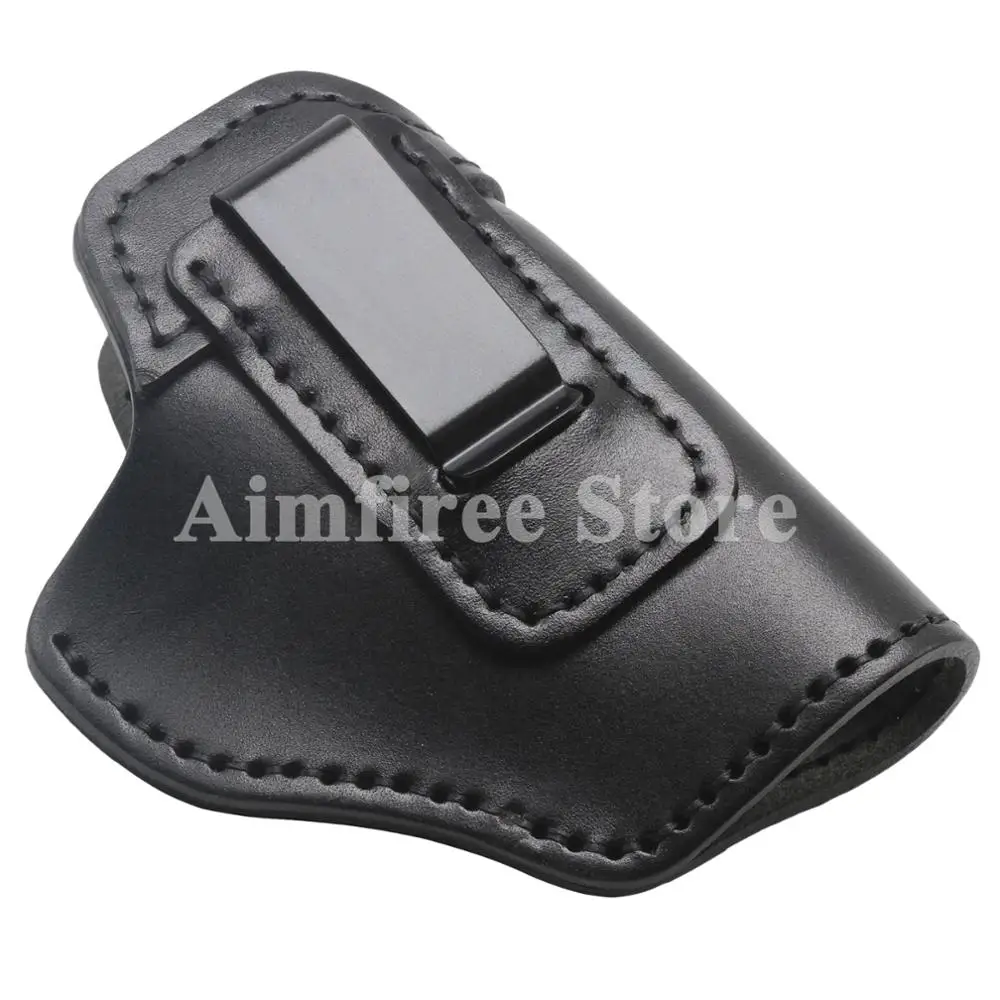 Кожаная кобура для правой руки IWB с зажимом S & W M P Shield Glock 17 19 21 23 26|Кобуры| |