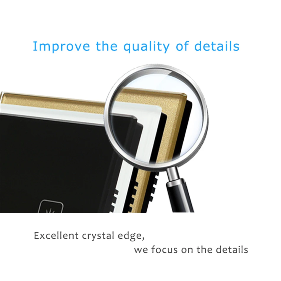 Стандарт Великобритании сенсорный выключатель 3 банды 1 способ вида цветов