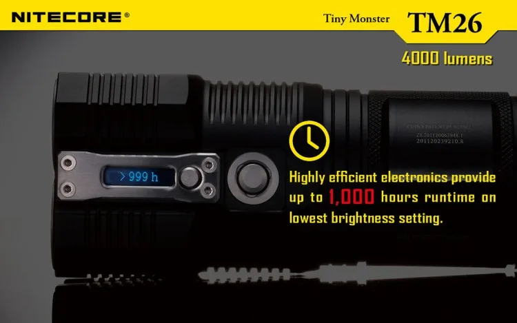 Заводская цена Nitecore TM26 4000 Lumnes O светодиодный фонарик портативный светодиодный прожектор с аккумулятором NBP52