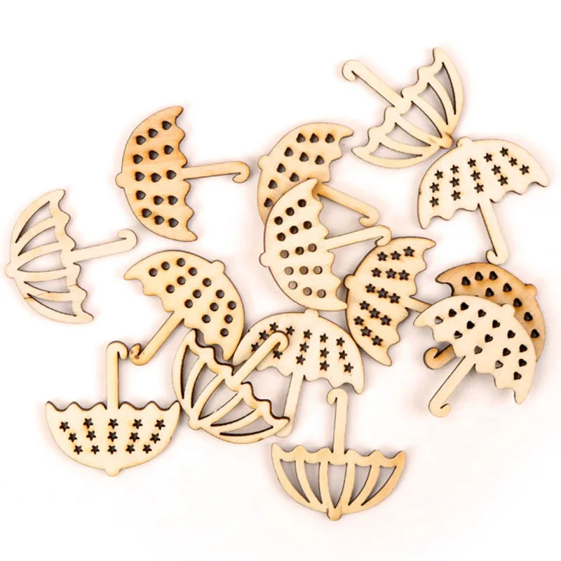 

Деревянная милая форма зонтика, искусственное рукоделие, для дома, DIY 35 мм, 10 шт. MZ258