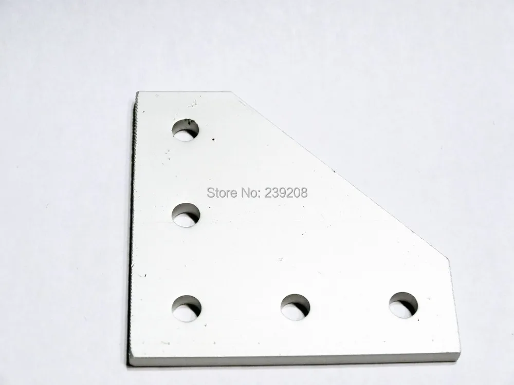 5 отверстий 90 градусов соединяющая пластина алюминиевый CNC подвергая