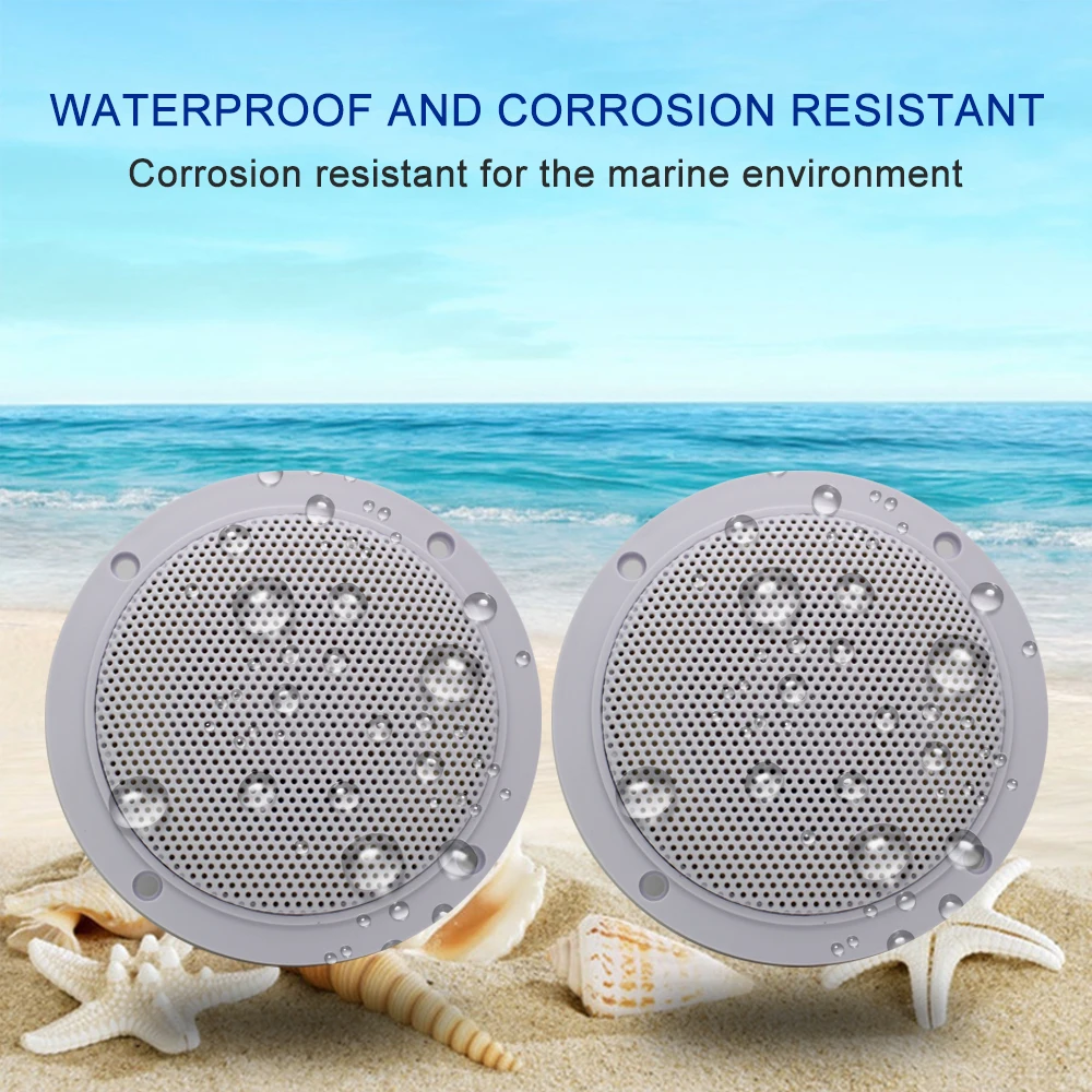 Морской Стерео Bluetooth аудио радио FM AM MP3 музыкальный плеер + 2 пары 4 ''открытый