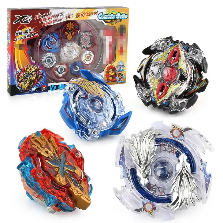 

B-X TOUPIE BURST BEYBLADE Spinning Top 4PCS Boxed Spinning Top 4D Set With Launcher Arena Metal Fight Battle