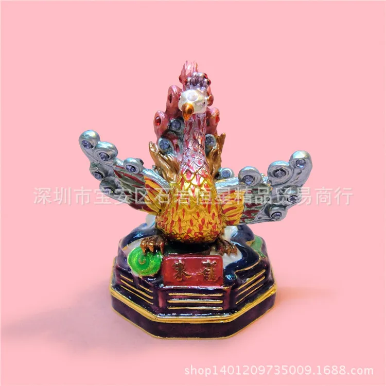 Fortune animal Suzaku metal craft gifts home furnishings pendulum fiscal mascot Feng Shui Amulets |