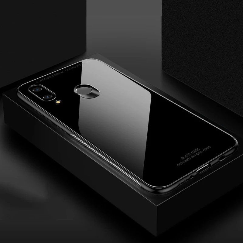 Чехол для Huawei Honor Note 10 роскошное глянцевое закаленное стекло мягкая силиконовая