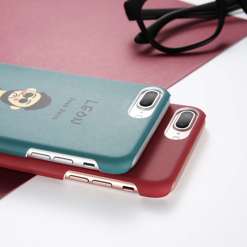 KISSCASE пара индивидуальность чехол для iPhone 5 5S SE X XS MAX XR 6 6S 7 8 Plus Killer Leon Жесткий ПК
