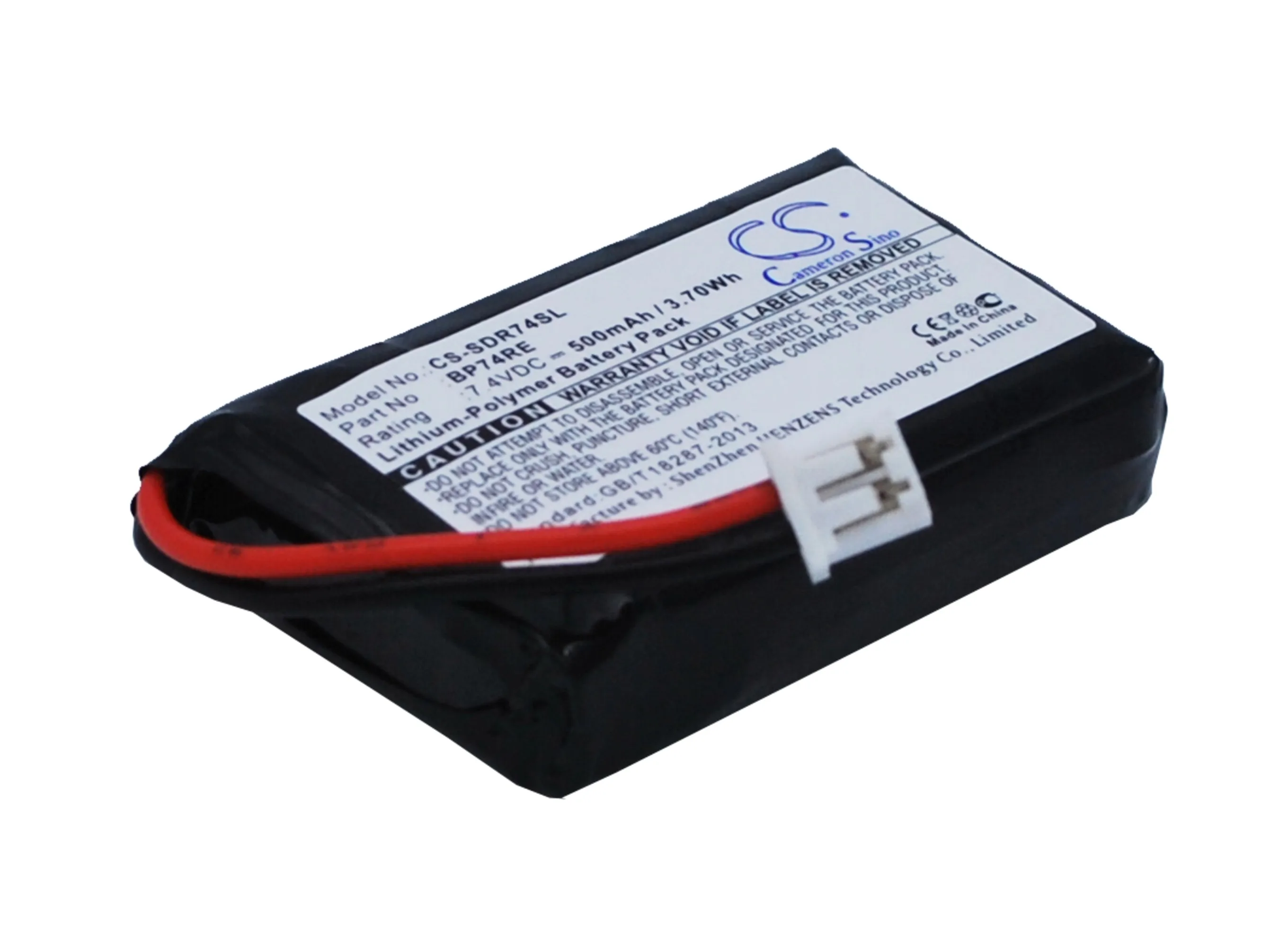 Аккумулятор Cameron Sino 500 мАч BP74RE для Dogtra Edge Collar/Receiver/RT Collar/RT Remote/RX|Цифровые