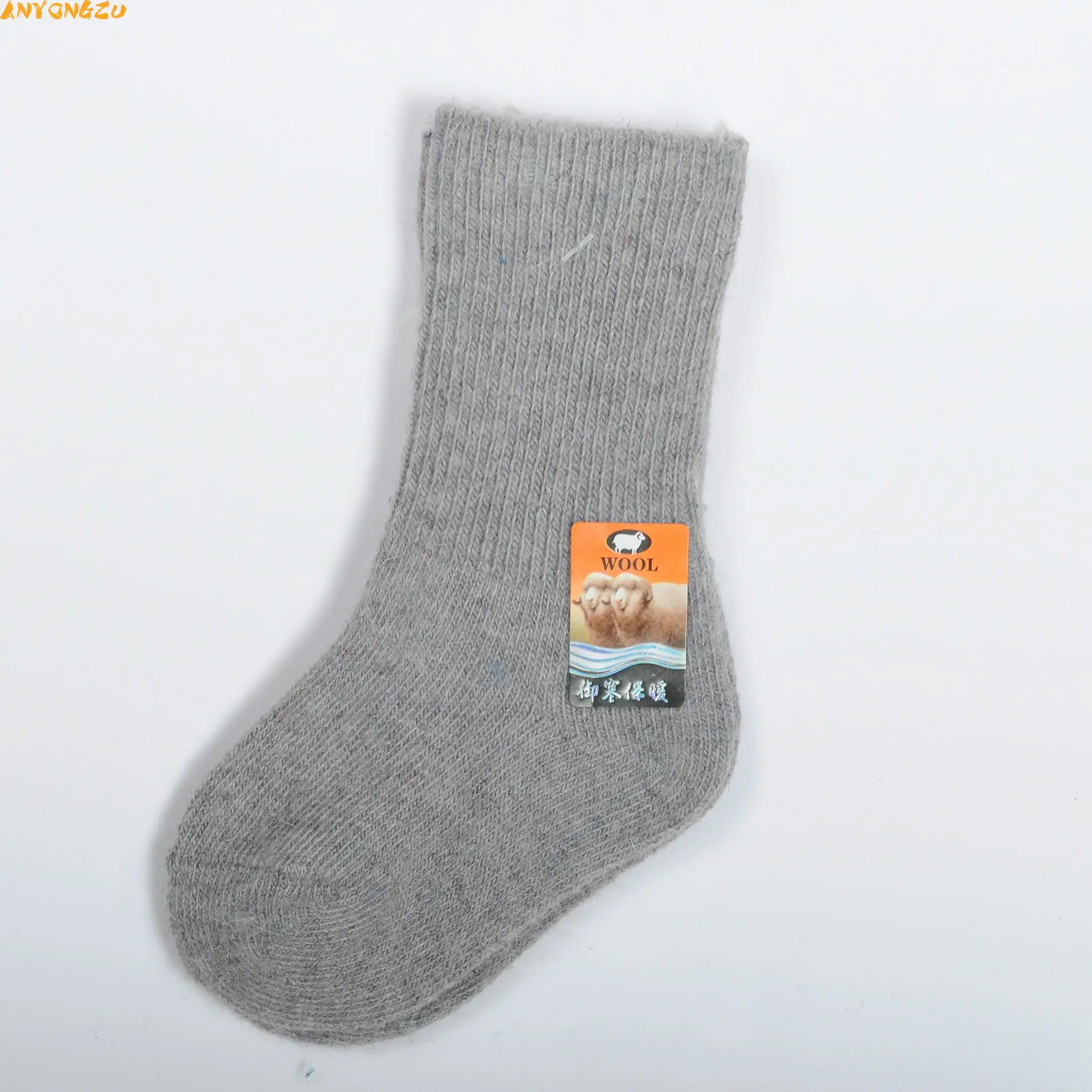 Anyongzu 12PAIR/LOT Infant Wool Socks Thickening Warm Pure Color 0-5T Children Autumn And Winter Girl Boys | Мать и ребенок