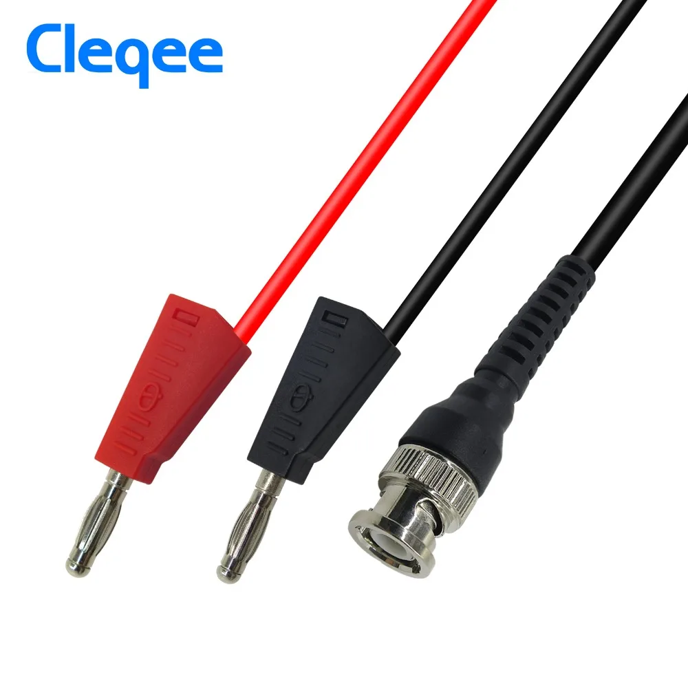 Cleqee P1009 BNC Q9 для двойных 4 мм Штабелируемых банановых штекеров с гнездом тестовые