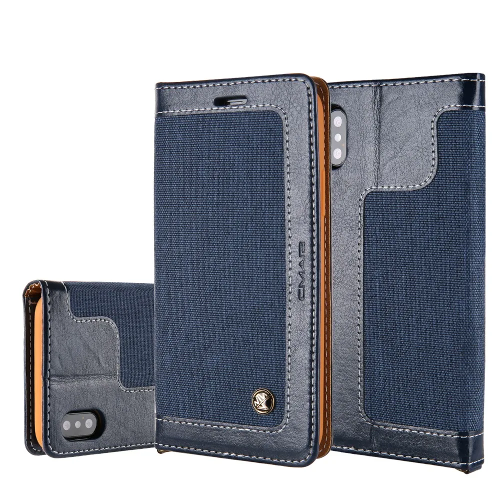 Роскошный джинсовый холщовый кошелек для кредитных карт чехол книжка Samsung Galaxy Note8