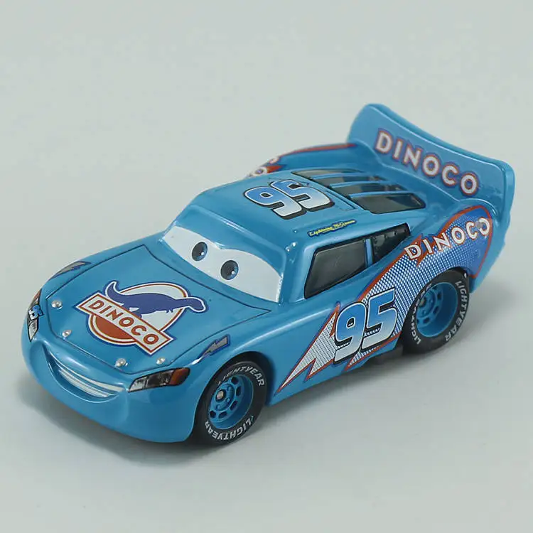 Disney Pixar Cars No.95 Dinoco McQueen 1:55 Scale Diecast Metal Alloy Modle Cute Toys Car For Children Gifts Brinquedos