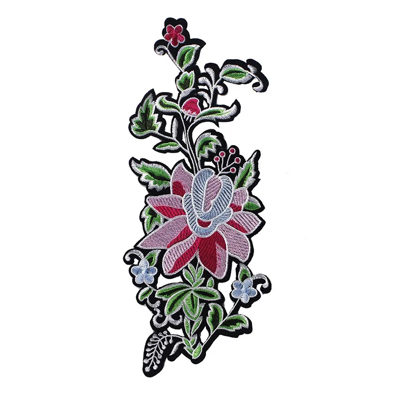 10 шт. разноцветная Цветочная вышивка аппликация для утюга нашивки одежды