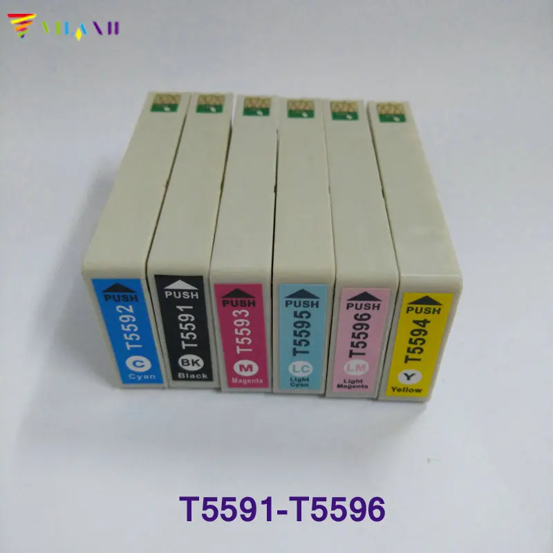 Чернильный картридж Vilaxh T5591 T5592 T5593 T5594 T5595 T5596 для Epson принтера Stylus RX700|ink cartridge|ink