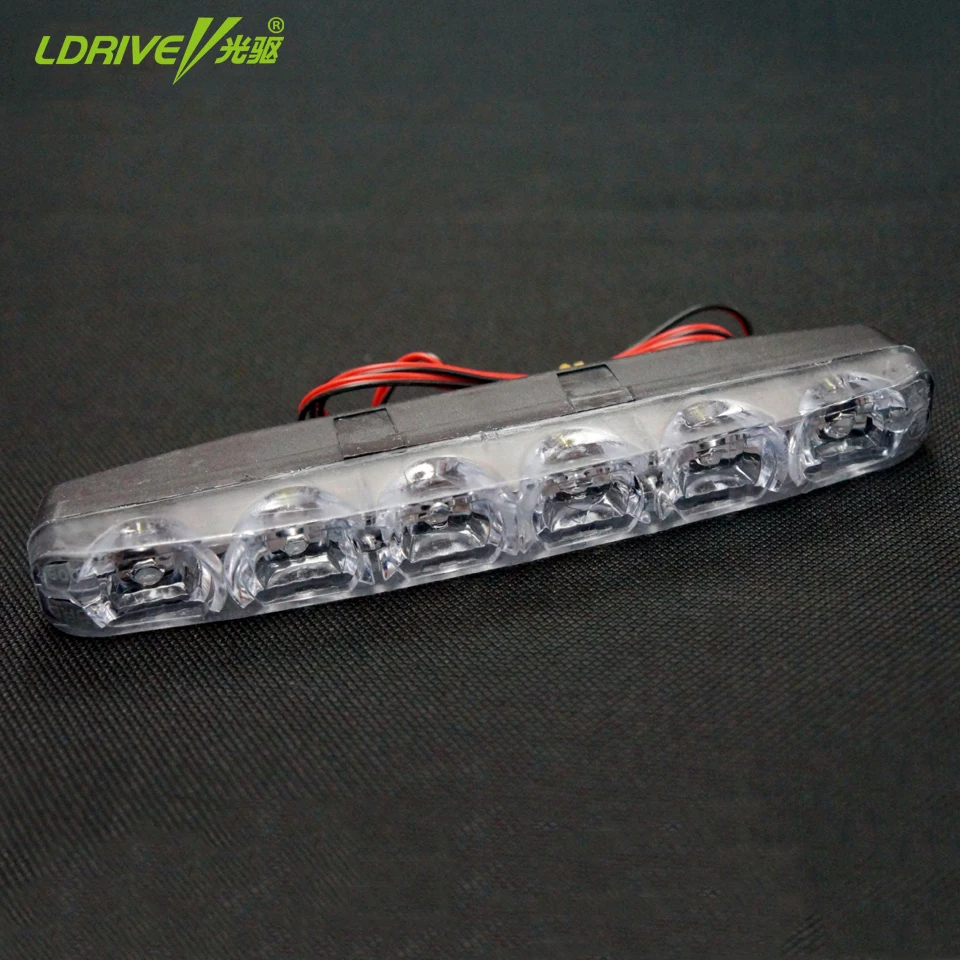 LDRIVE 2 шт. супер яркий DC 12V COB светодиодный светильник белые дневные ходовые огни DRL
