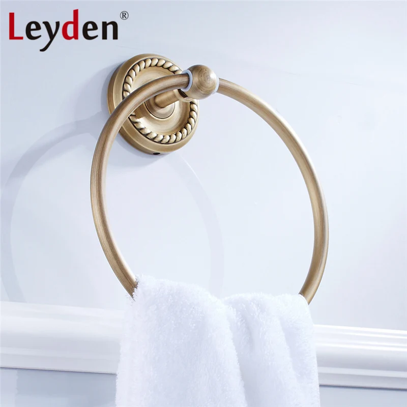 Высококачественный ORB/античный латунный держатель для полотенец Leyden настенный в