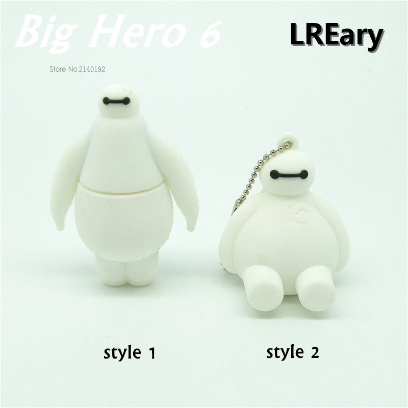 Милый Big hero Baymax робот флэш-накопитель usb флеш-накопитель персонализированные мини