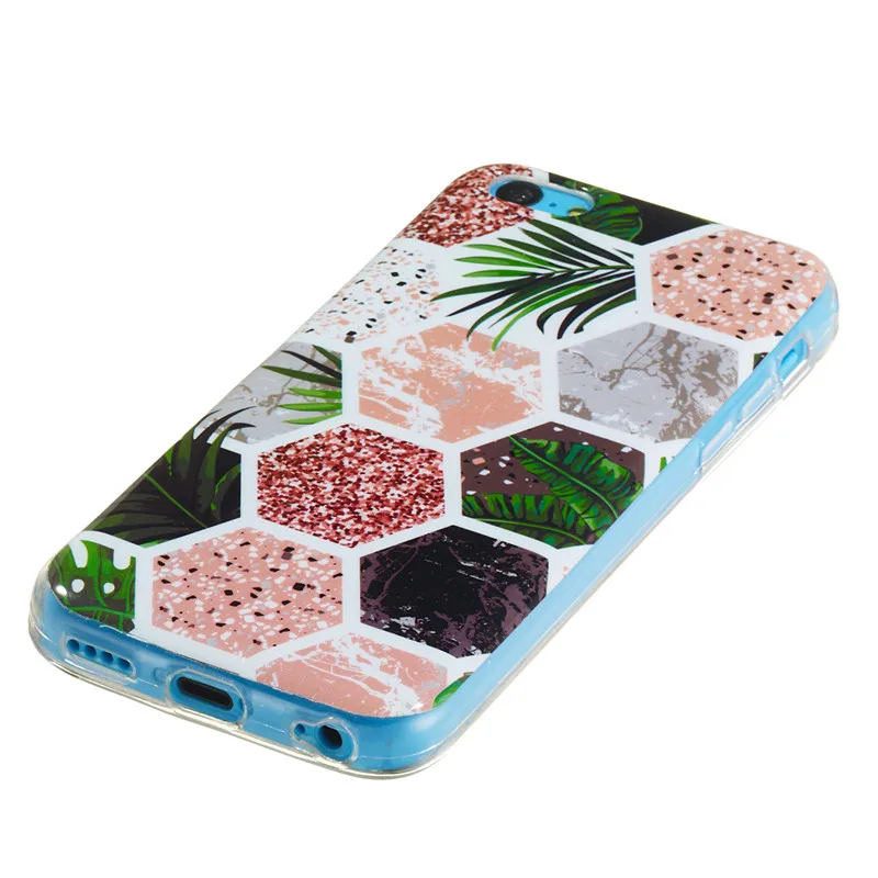 Чехол для iPhone 5 5G S5 SE 5C Coque 5SE мягкий силиконовый модный мраморный чехол телефона iPod